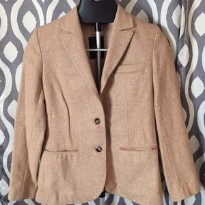 Vintage wool blazer, size small, camel color.